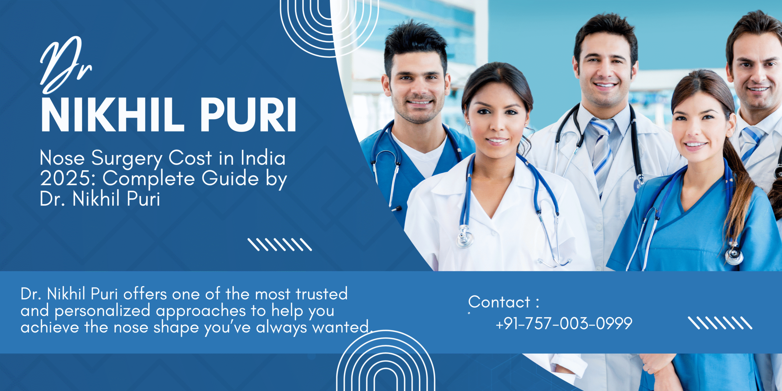 Nose Surgery (Rhinoplasty) Cost in India – Complete Guide 2025