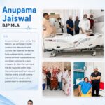 BJP MLA Anupama Jaiswal receiving advanced burn care at Medanta Lucknow under Dr. Nikhil Puri, with hospital care and successful recovery after thermal burn treatment.