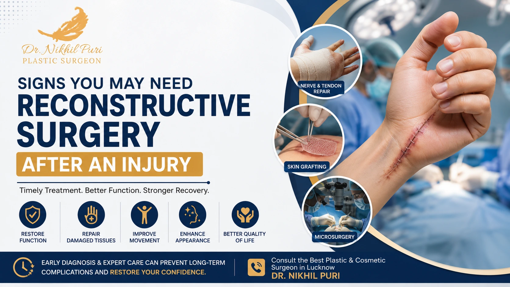 Signs You May Need Reconstructive Surgery After an Injury